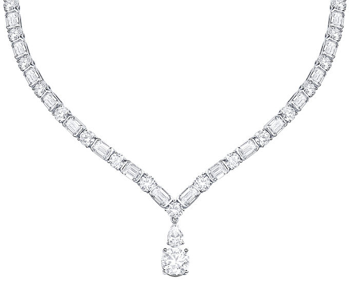 Initial Lab Grown Diamond Necklace–Smiling Rocks